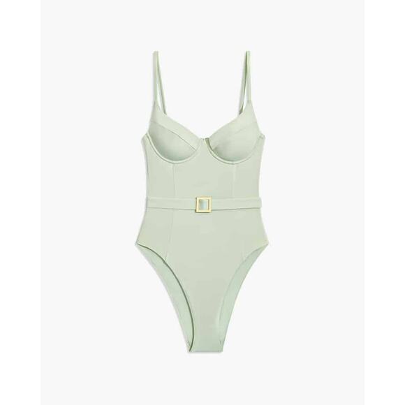 WeWoreWhat Other - Weworewhat Solid Danielle One-piece Swimsuit - S - Jadeite
